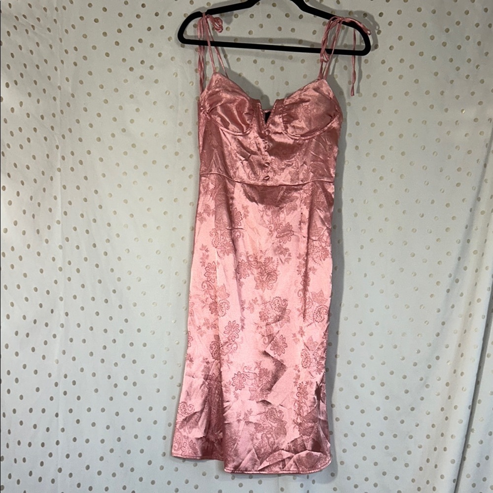 Cider Pink Floral Midi Dress